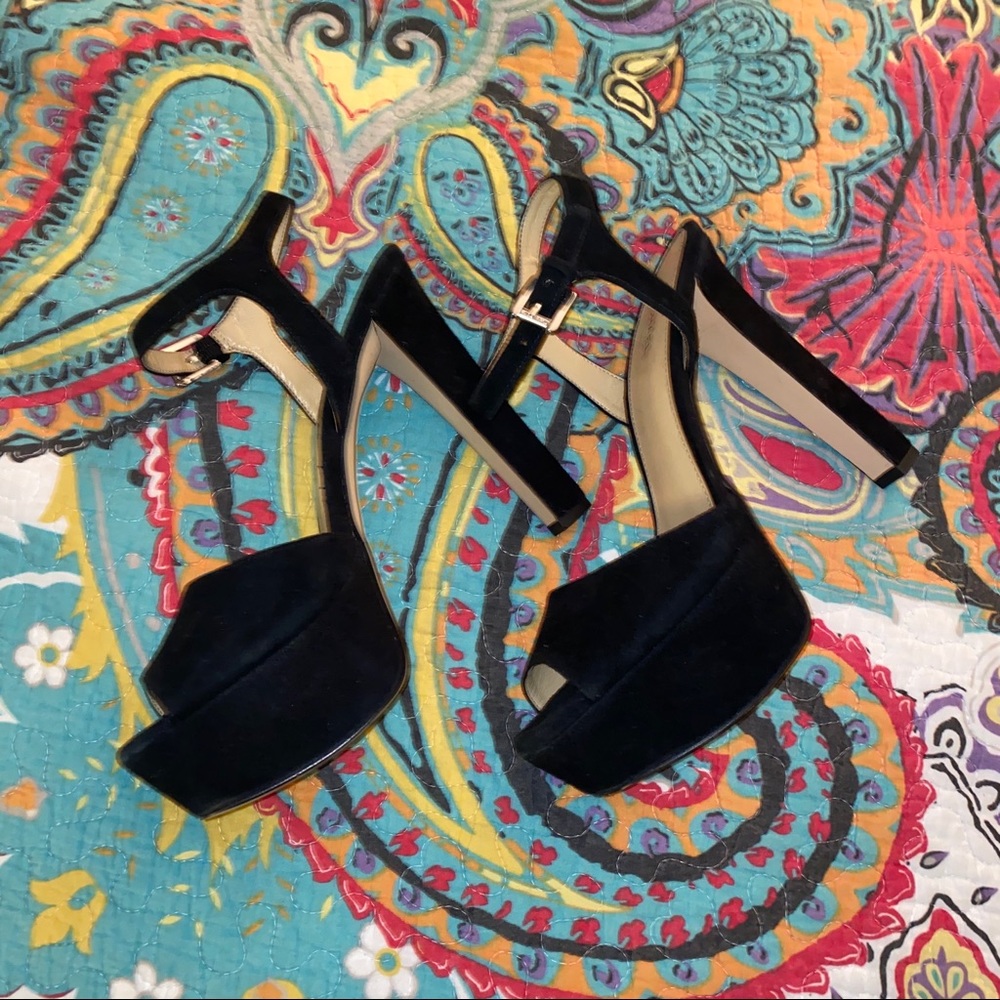 Michael Kors Suede Black Heels
